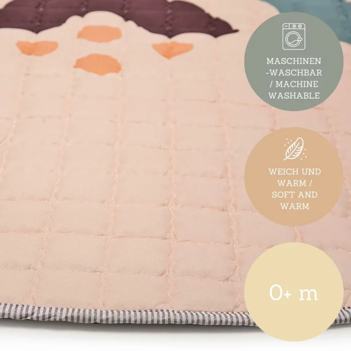Hakuna Matte Gesteppte Krabbeldecke | Boho Rainbow – Bild 6