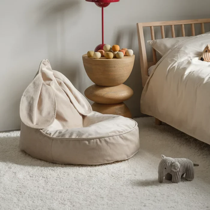 Wigiwama Bunny Beanbag Kindersitzsack | Dusty Beige – Bild 2